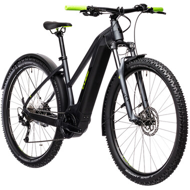 Bicicleta todocamino eléctrica CUBE REACTION HYBRID PERFORMANCE 400 ALLROAD TRAPEZ Mujer Negro 2021 0